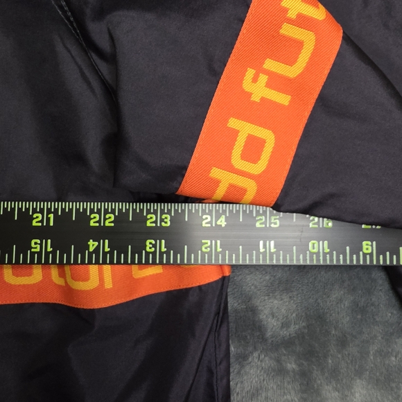 Odd Future Windbreaker Anorak Jacket Men's Size L Hooded Black Purple Yellow - Picture 5 of 8